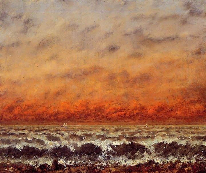 Gustave Courbet Seascape